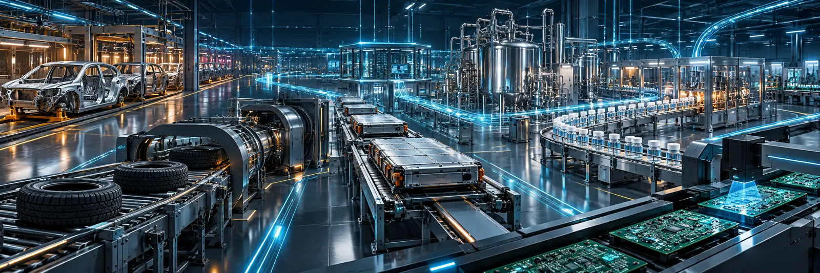 Connected manufacturing ecosystems across automotive, tyre, EV, pharmaceutical, consumer goods and electronics